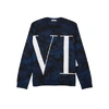 VALENTINO VLTN camouflage-print cotton-blend sweatshirt
