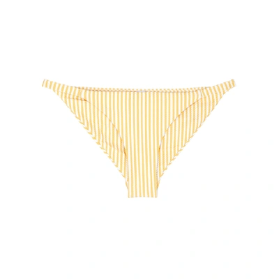 Asceno Yellow Striped Bikini Briefs