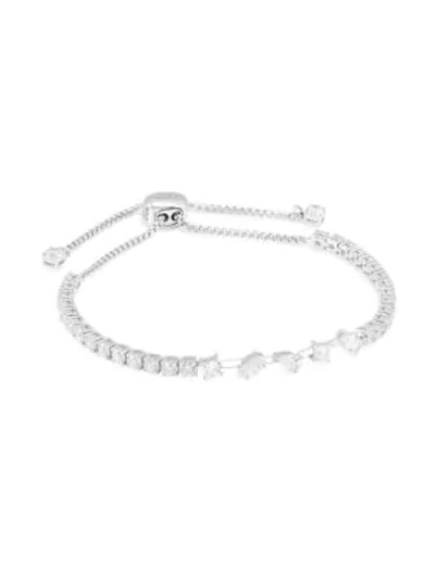 Adriana Orsini Rodium-plated Silver & Cubic Zirconia Tivoli Bracelet In Rhodium