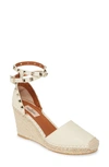 VALENTINO GARAVANI ROCKSTUD ESPADRILLE WEDGE,SW2S0780VTO