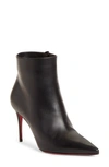 Christian Louboutin 100mm Miss Z Pointed-toe Stiletto Boots In Black Leather