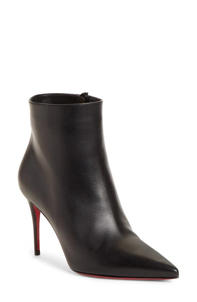 Christian Louboutin So Kate Booty 85 Leather Ankle Boots In Black