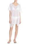 Seafolly 'amnesia' Cotton Gauze Cover-up Caftan In White