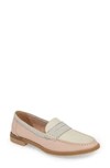 Sperry Seaport Penny Loafer In Blush/ Ivory/ Grey Leather