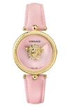 VERSACE PALAZZO EMPIRE LEATHER STRAP WATCH, 34MM,VECQ00918