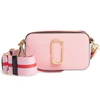 MARC JACOBS SNAPSHOT LEATHER CROSSBODY BAG - PINK,M0015373