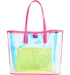 MCM MEDIUM FLO TRANSPARENT HOLOGRAPHIC SHOPPER,MWP9ALC01