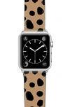 CASETIFY CHEETAH DOTS SAFFIANO FAUX LEATHER APPLE WATCH® STRAP,CTF-5628730-763402