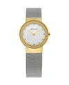 BERING LADIES CLASSIC TWO-TONE STAINLESS STEEL MESH WATCH