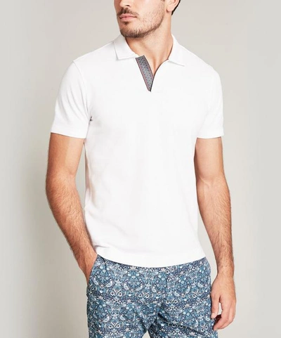 Liberty London Hanson Polo Shirt In White