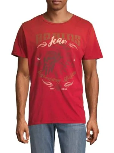 Robin's Jean Graphic Cotton Tee In Red