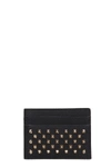 CHRISTIAN LOUBOUTIN BLACK LEATHER KIOS NV CARD HOLDER,10953675