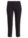 Chloé Straight Leg Cropped Trousers In Black