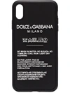 DOLCE & GABBANA BLACK WASHING TAG IPHONE XS MAX CASE