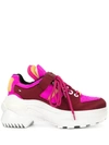 Maison Margiela 50mm Retro Fit Silk Satin Sneakers In Red