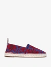 CHLOÉ CHLOÉ RED AND BLUE WOODY PATTERNED ESPADRILLES,C19U1838163213536763