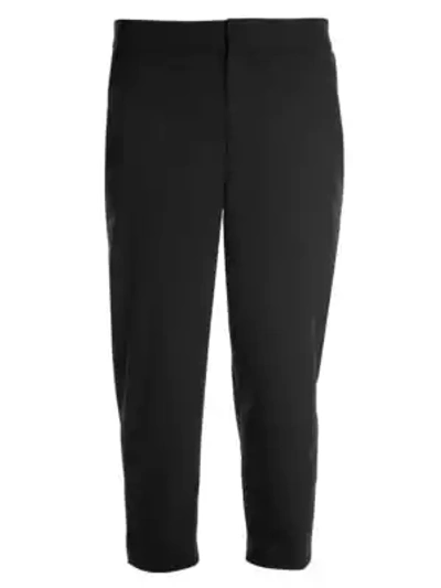 Neil Barrett Cropped Virgin-wool Blend Trousers In Black