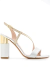 ALBANO RIDGED STRAPPY SANDALS