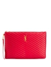 SAINT LAURENT SAINT LAURENT AKTENTASCHE MIT MONOGRAMM - ROT