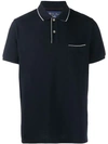 Loro Piana Regular Fit Patched Pocket Polo Shirt In Blue_navy