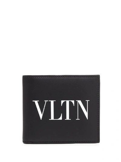 Valentino Garavani Black Vltn Bifold Wallet