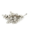 Ben-amun Crystal Leaf Hair Barrette In Silver