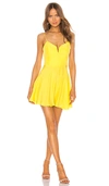 Amanda Uprichard Clement Dress In Yellow. In Sunny