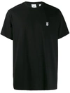 Burberry Black Tb Monogram New Parker T-shirt In Black