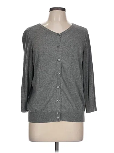 Pre-owned 1901 Cardigan Sweater In Gray