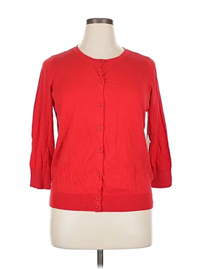 Pre-owned 1901 Cardigan Sweater In Red