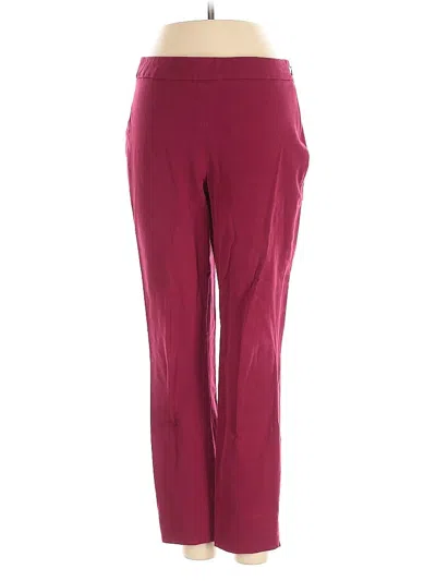 Pre-owned 1901 Casual Pants In Burgundy