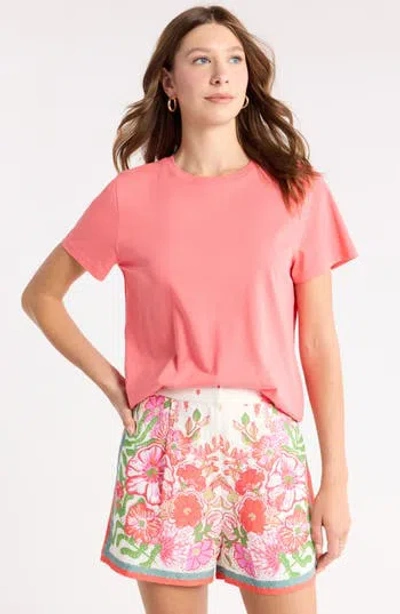 1901 Crewneck Cotton T-shirt In Pink