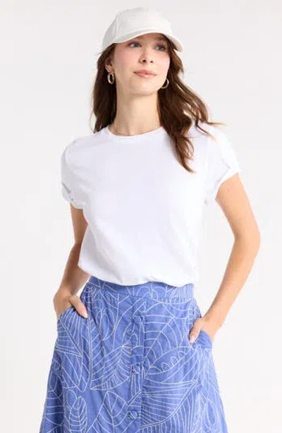 1901 Crewneck Cotton T-shirt In White
