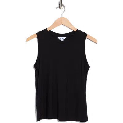 1901 Crewneck Easy Tank In Black