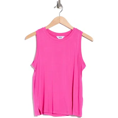 1901 Crewneck Easy Tank In Pink Cyclamen