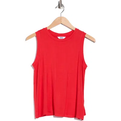 1901 Crewneck Easy Tank In Red Pepper