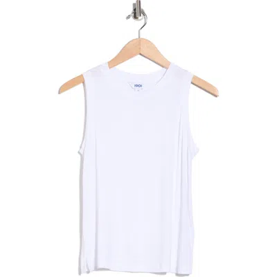 1901 Crewneck Easy Tank In White