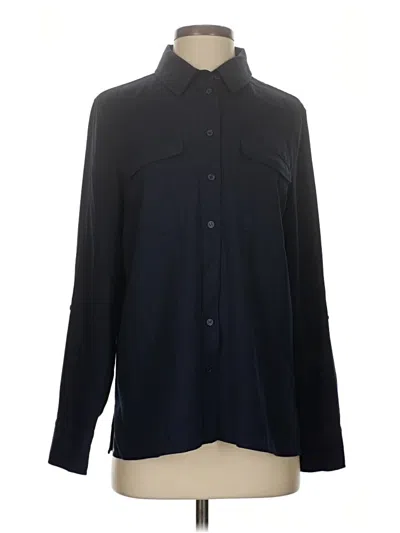 Pre-owned 1901 Long Sleeve Blouse In Blue
