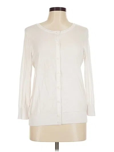 Pre-owned 1901 Long Sleeve Top Ivory Crew Neck Tops