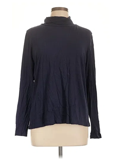 Pre-owned 1901 Long Sleeve Turtleneck In Blue