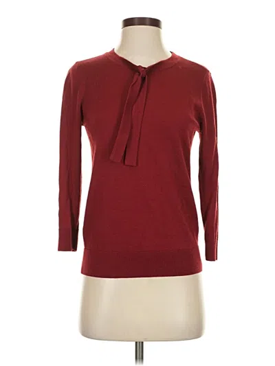 Pre-owned 1901 Pullover Sweater In Burgundy