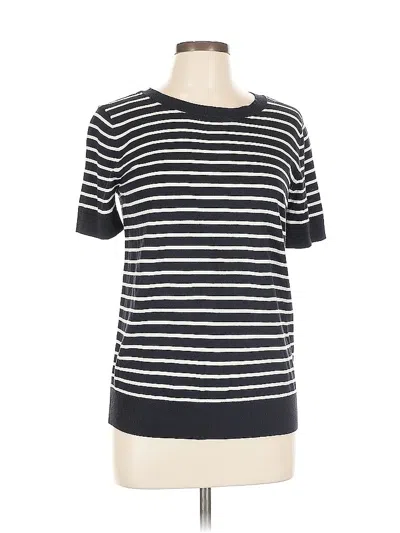 Pre-owned 1901 Short Sleeve Top Black Boatneck Tops