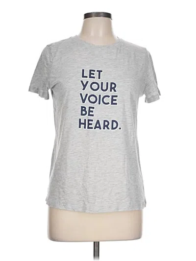 Pre-owned 1901 Short Sleeve T-shirt In Gray