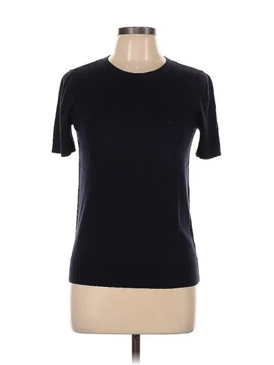 Pre-owned 1901 Short Sleeve Turtleneck In Black