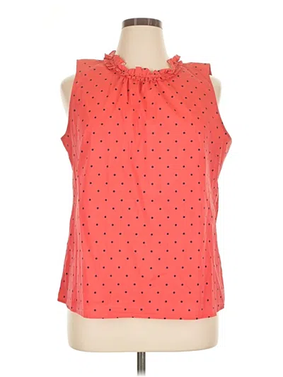 Pre-owned 1901 Sleeveless Blouse In Orange