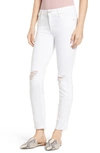 MOTHER 'LOOKER' FRAYED ANKLE CROP JEANS,1431-352