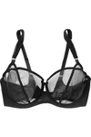 ADINA REAY FRAN DD STRETCH-TULLE UNDERWIRED BALCONETTE BRA