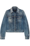 SAINT LAURENT DISTRESSED DENIM JACKET