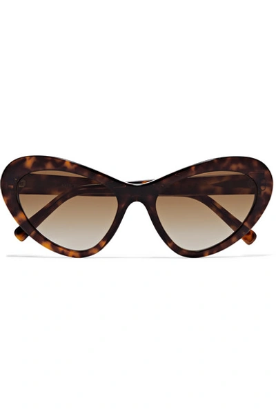 Andy Wolf Blair Oversized Cat-eye Tortoiseshell Acetate Sunglasses