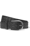 BOTTEGA VENETA INTRECCIATO LEATHER BELT